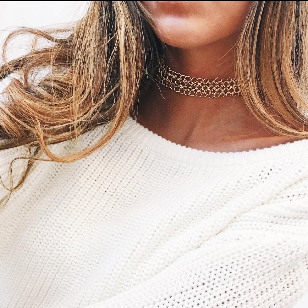 Stargaze Jewelry Crybaby Chloe Choker Silver Necklace Rings Links Chain